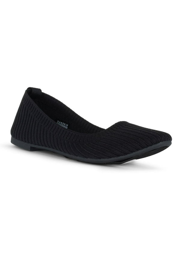 Womens Hope Vegan Slip On Ballet Flats Black 7.5 Medium (B,M)