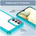 thumbnail image 4 of Feishell Clear Case for Samsung Galaxy A13 5G 6.5 inch,Shockproof Hybrid Soft TPU Bumper Anti-Scratch Hard Acrylic Back Transparent Slim Phone Case Cover,Skyblue, 4 of 8