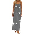 thumbnail image 2 of Aimik Women's Scoop Neck Spaghetti Strap Dress Summer Fashion Print Loose Straight Maxi Dress Relaxed Fit Lounge Vacation Dress, 2 of 6
