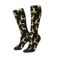 thumbnail image 2 of Balery Christmas Gold Deers Fun Novelty Socks Men'S Women'S Crew Socks Funny Crazy Novelty Socks Quirky And Cool Socks, 2 of 9
