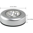 thumbnail image 3 of 6 Uds Led Con Batería Iluminación Táctil Clic Lámpara De Luz De Empuje (Luz Blanca), 3 of 4