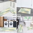 thumbnail image 6 of Kitchen Rugs and Mats Non Skid Washable Yellow Blue Dalia Floral Kitchen Mat and Rug Set,Floor Cushion Absorbent Rug,Rubber Backed Area Rugs for Kitchen Laundry, 6 of 7