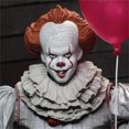 thumbnail image 4 of KEVCHE 18cm Figura Pennywise Juguetes, Película Pennywise Figuras de Terror Decoración de Escritorio Decoración Halloween Blanco, Pennywise Figura para Niños y Aficionados, Edad 3+, 4 of 8