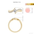 thumbnail image 5 of ANGARA Natural 0.5 Ct. Diamond Fashion Ring in 14K Yellow Gold for Women (Ring Size: 12), 5 of 10
