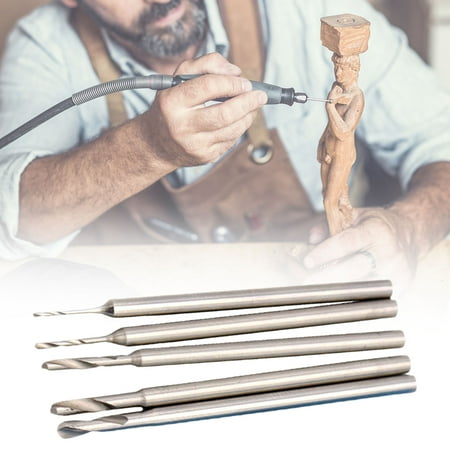 

GoFJ 6Pcs 2.35 Shank High Precision Twist Drill Bit Different Specifications Widely Used Accessories Hand Drill Pin for Workshop