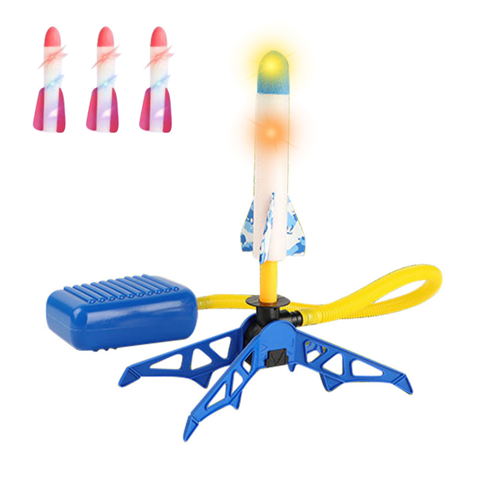 Jump Rocket Launchers for Kids Foam Rockets with Lights Outdoor Games