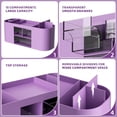 thumbnail image 4 of Organizador de Escritorio con Porta Plumas Marbrasse y 3 Cajones Morado, 4 of 7