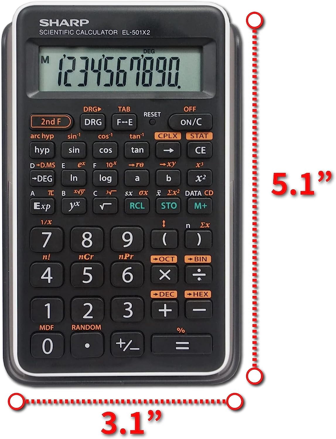 EL501X2BWH Engineering/Scientific Calculator