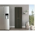thumbnail image 2 of Knubmt Kitchen Pantry Cabinet with 5 Shelves and Handle, 2 Doors Storage Cabinet for Home, Living Room, Black, 2 of 5