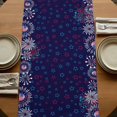 thumbnail image 5 of Table Runners 90 Inches Long Dress Scarves, Independence Day Farmhouse Coffee/Dining/Kitchen Table Runner for Living Room, Blue Fireworks US Flag Stars Sparklers Modern 13x90 Inch, 5 of 9