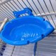 thumbnail image 3 of Caja de baño para loros, alimentador de baño, baños para pájaros, bañera, jaula para loros, caja de baño para loros colgante, suministros de baño azul, 3 of 5