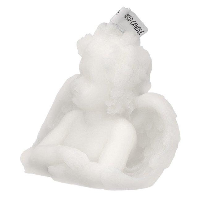 Vela De Aromaterapia, Vela Perfumada Con Forma De ángel Portátil Ligera Para El Hogar Para El Dormitorio ANGGREK Blanco