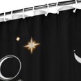 thumbnail image 3 of Black Gothic Sun Moon Hand Pattern Shower Curtain 72"x84" ,Bathroom Decorative Shower Curtains Set with 12 Hooks,Modern Waterproof Washable Shower Curtain, 3 of 6