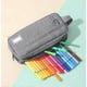 thumbnail image 5 of Bolsa para almacenamiento de bolígrafos | Estuche grande para lápices | Organizador multi-compartimentos para suministros escolares y de oficina | Material duradero y fácil de limpiar | Estuche, 5 of 6