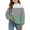 Green, variant on Grblisyd Sweatshirts for Girls Cute Color Block Preppy Loose Hoodies Crewneck Raglan Long Sleeve Pullover Tops