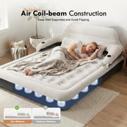 Honeydrill King Size 9 Air Mattress with Headboard, Air Couch Sofa Bed