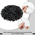 thumbnail image 4 of DIY 500 Pcs Syringe Tip Caps 0.67 Inch Syringe Caps Dispensing Needle Tip Cap with Luer Lock for Storing Fluids Glue and Adhesives Black DIY, 4 of 6