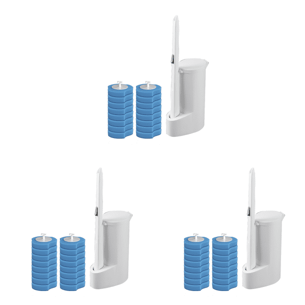 Kits Escobilla Baño Desechables Con Cabezal Repuesto para Limpieza Inodoro El (B)
