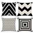 thumbnail image 1 of Flmtop 1PC Versatile Pillow Covers with Hidden Zipper Modern Abstract Geometric Throw Pillowcase Soft Pillowcase Wear Resistant Pillowslip Sofa Pillow Cover Decor, 1 of 9