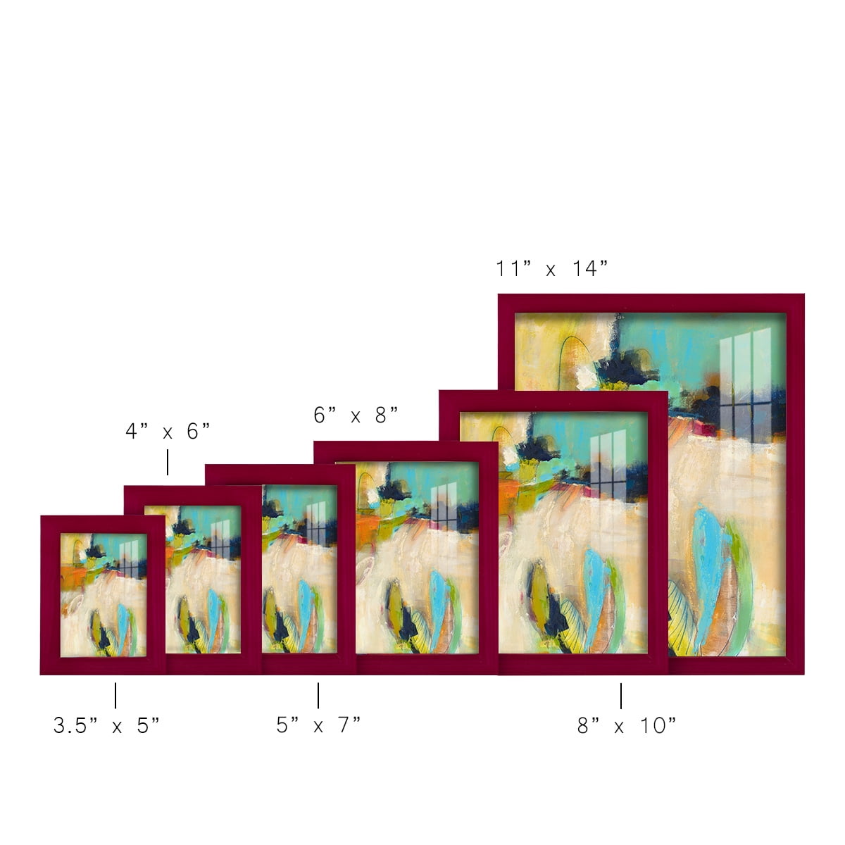 It All Adds Up - Framed Print w/glass - Cherry Red