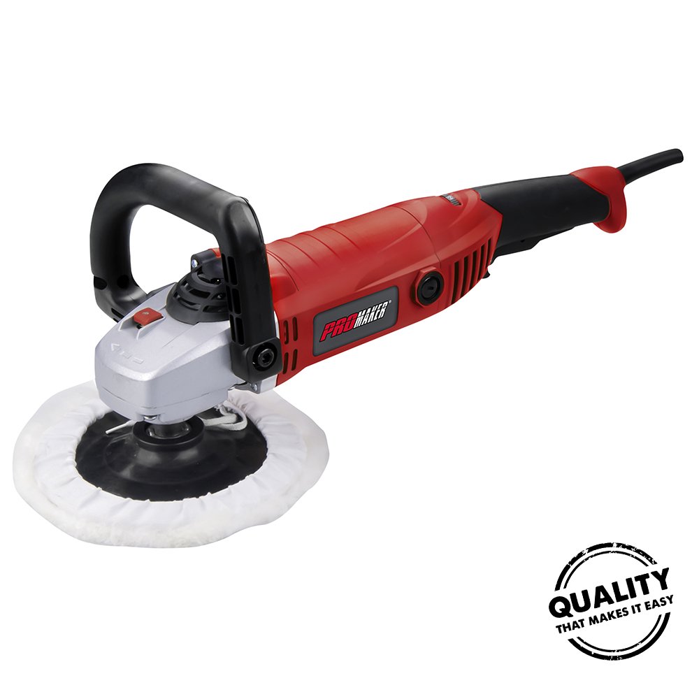 PROMAKER Buffer Polisher 7inch, 11.2AMP buffer polisher with 9 variable speed polisher, 600
