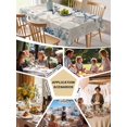 thumbnail image 5 of Blue Beige Coastal Table Cloth, Summer Beach Starfish Coral Nautical Rustic Waterproof Tablecloth for Rectangle Tables, Washable Fabric Table Cover for Restaurant Kitchen Dining Tables 60"x102", 5 of 6