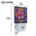thumbnail image 4 of Yayeee LED Plug in Night Light for The Home with Auto Dusk to Dawn Light Sensors, 2 Pack, Large Purple Flowers, 4 of 6