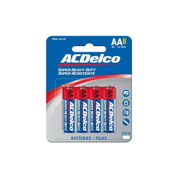 ACDelco Batteries, Heavy Duty, AA-8 PK