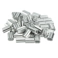 thumbnail image 2 of Mangas de aluminio para cable de 4 mm y 5/32 pulgadas, clip de crimpado en bucle, 25 piezas, 2 of 5
