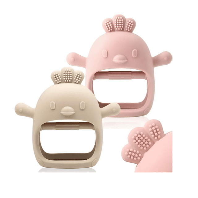 2 Pcs Mordedor Silicona Para Bebés