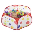 thumbnail image 2 of Hey! Play! Kids Pop-up Six-sided Ball Pit Tent with 200 Colorful and Soft Crush-proof Non-toxic Plastic Balls, 2 of 5