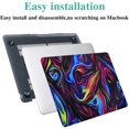 thumbnail image 4 of Compatible with MacBook Pro 13 Inch Case 2020 2019 2018 2017 2016 Release M1 A2338 A2289 A2251 A2159 A1989 A1706 A1708 Touch Bar,Plastic Hard Shell Case & Keyboard Cover, Creative, 4 of 7