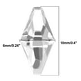thumbnail image 3 of Unique Bargains 50Pcs Clear Octagonal Crystal Beads for DIY Light Accessories 10mmx6mm, 3 of 3