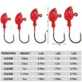 Dr.Fish 10pcs Swimbait Jig Heads Flat Jigs 3D Eyes High Carbon Steel Hooks Saltwater