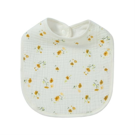

QUSENLON Double Layered Cotton Water Repellent Bib for Babies Multi-Coloured for Feeding