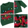 thumbnail image 6 of Aideaone Toddler Baby Boy Girl Christmas Sweater Letter Embroidery Pullover Sweatshirt Warm Crewneck Long Sleeve Tops for Infant 9M-3T, 6 of 7