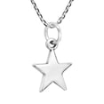 thumbnail image 2 of Classic Wishing Star Charm Sterling Silver Pendant Necklace, 2 of 5