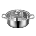 thumbnail image 4 of MasteelfCA 1pc Practical Induction Cooker Pot Household Hot Pot Kitchenware (Silver), 4 of 8
