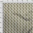 thumbnail image 2 of oneOone Rayon Olive Green Fabric Florals Quilting Supplies Print Sewing Fabric By The Yard 56 Inch Wide, 2 of 6