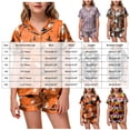 thumbnail image 3 of OJSFQUFP Girls Shorts Set Toddler Short Sleeve Print Shirts Tops Pants Outfits Button, 3 of 6