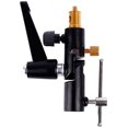 thumbnail image 2 of Light Stand/Flash Shoe Bracket Mounts with Multi Functional Umbrella Reflector Insert Hole Holder, Light Stand Mount,, 2 of 5