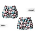 thumbnail image 5 of Kdxio Heart Panda Print Workout Shorts for Women Seamless Soft Smooth Gym Yoga Scrunch Active Shorts, 5 of 9
