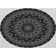 thumbnail image 1 of Ahgly Company Indoor Rectangle Patterned Charcoal Black Area Rugs, 3' x 5', 1 of 1