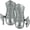 Silver Mitten Cuff, variant on Armory Replicas Medieval Gauntlets Collection, Milanese, Crusader & Hourglass Styles, Costume Display