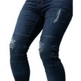 thumbnail image 6 of RAW X Mens Slim Fit Moto Jeans, Dark Wash, 30X32, 6 of 7