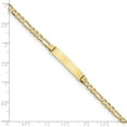 thumbnail image 3 of 10k Figaro Link ID Bracelet in 10k Yellow Gold, 3 of 3