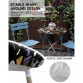 thumbnail image 7 of Round Fitted Tablecloths with Elastic Edge Halloween Witch Hat Cat Oil-Proof Waterproof Wipeable Table Cover for Kitchen Dining Party Decor Pumpkin Ghost on Black Table Clothes,36" - 44", 7 of 7