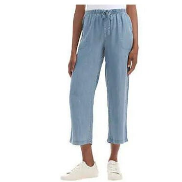 Splendid Ladies' Wide Leg Crop Pants, Blue Medium
