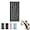 Black Stripes 1pcs, variant on Blissal Exfoliating Shower Towel, Blissal, Blissal Back Exfoliator, Blissal Portable Bath Towel (Black Diamond 2Pcs)
