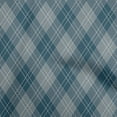 thumbnail image 1 of oneOone Cotton Poplin Dark Teal Blue Fabric Check Quilting Supplies Print Sewing Fabric By The Yard 42 Inch Wide, 1 of 5
